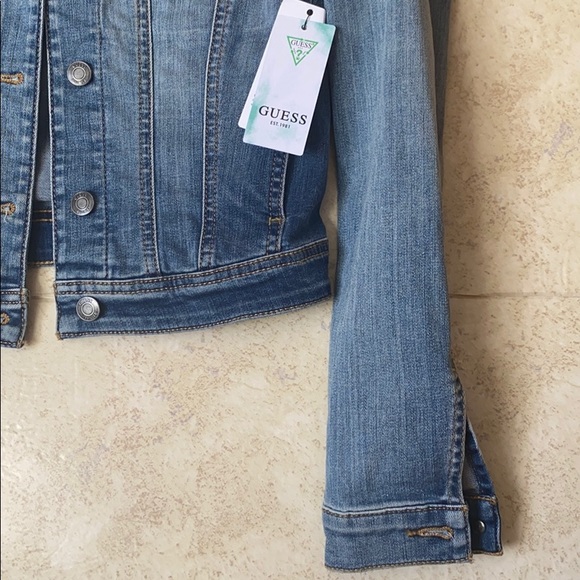GUESS DENIM TRUCKER JACKET Size "XS" BRAND NEW - NWT - Picture 7 of 11